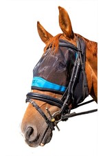 2022 Woofwear Ride On Fly Mask WS0017 - Black / Turquoise
